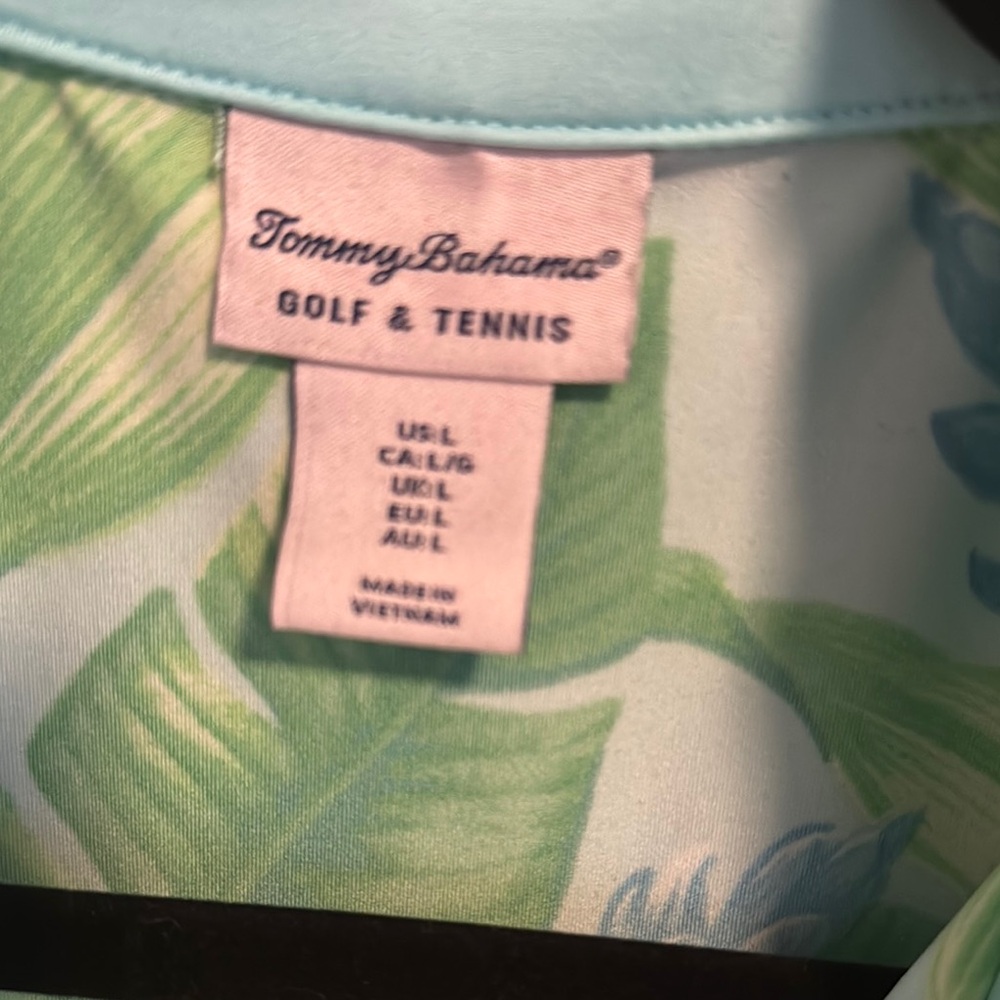 Tommy Bahama Green Fitted Sleeveless Polo Tank NWOT - Picture 3 of 6